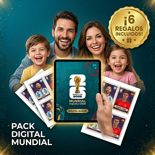 Pack Mundial: Album Completo + Todas las figuritas para imprimir. Incluye 6 Bonus DE REGALO!