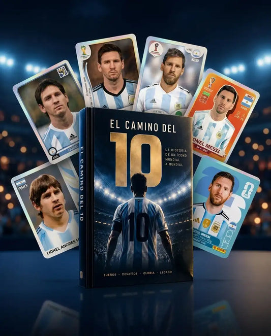 Colección de la Era Messi (Incluye los 6 álbumes con todas las figuritas de los Mundiales del 2006 al 2026)